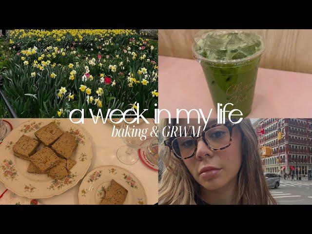 a week in my life | baking cookies & everyday makeup