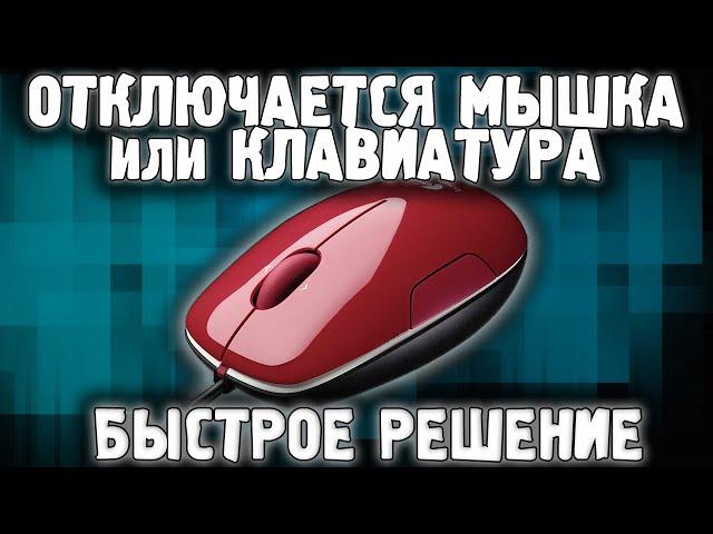 Мышь отключается во время игры  Мышка и клавиатура отключаются  Решение