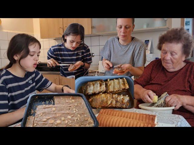 Busy sa kitchen, preparing for family lunch - Filipino Czech family