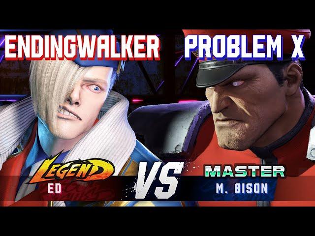 SF6 ▰ ENDINGWALKER (Ed) vs PROBLEM X (M.Bison) ▰ High Level Gameplay