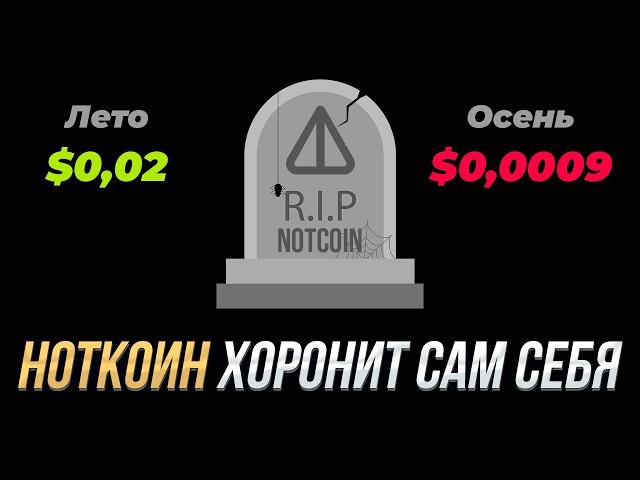 НОТКОИН ПРОГНОЗ! Ноткоин похоронил сам себя... Забудь про него до конца года!