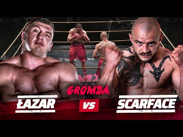 GROMDA 13: ŁAZAR vs SCARFACE I Brutalny nokaut i krwawa walka na gołe pięści I  CAŁA WALKA