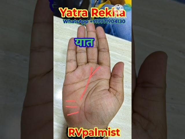 Yatra Rekha || #Hastrekha #Palmistry #Astrology #Astro #Education #RVpalmist