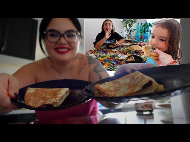 CUCINO LE CREPES A SORPRESA PER LARA E ZOE ! / chiara paradisi