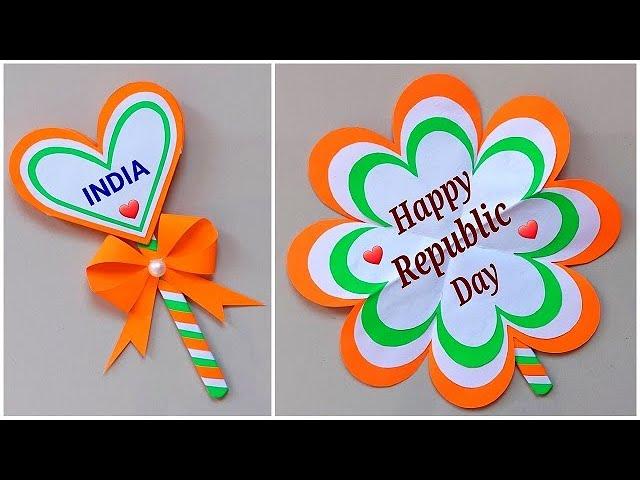 Republic Day card making easy / DIY Republic Day greeting card / Republic Day card ideas 2021