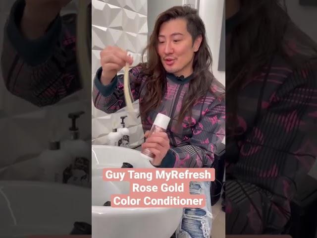 Instant Rose Gold Hair Color with Guy Tang MyRefresh.