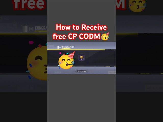 How to Receive free CP CODM|| CODM Free CP 2024 #codm #codmobile #shortsfeed #shorts