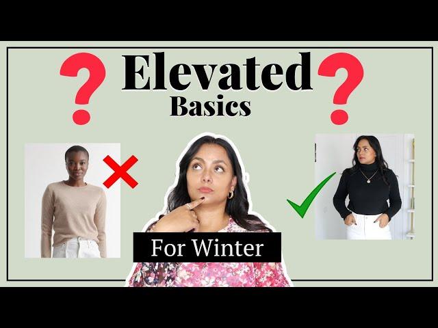 What Elevated Basics To Wear This Winter To Look Polished and Stylish