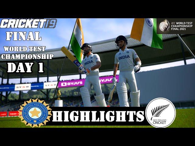 India vs New Zealand World Test Championship 2021 Match Day 1 - Cricket 19 Gameplay 1080P 60FPS