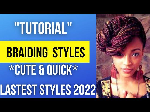 TRENDY EASY & CUTE BRAIDING STYLES| LASTEST #boxbraidshairstyles #boxbraids #knotless braids