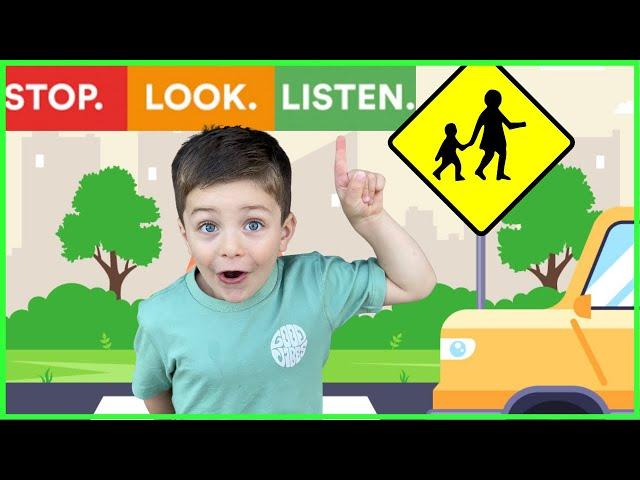 Road Safety for KidsTraffic Rules for Kids | Stop, Look, Listen! Educational Videos for Kids