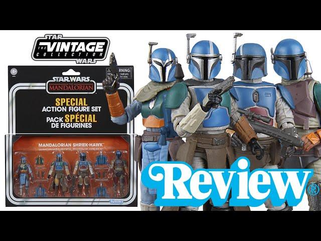 Star Wars The Vintage Collection Mandalorian Shriek-Hawk Special Action Figure Set Review!