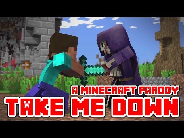 "Take Me Down" Minecraft Animation Song | Parody of Drag Me Down #herobrine #minecraftanimation