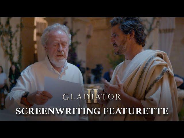 Screenwriting of Gladiator II – Ridley Scott, Paul Mescal, Pedro Pascal, Denzel Washington