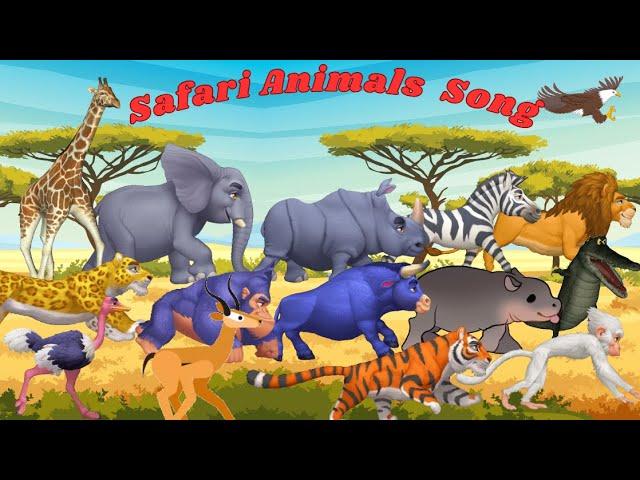 Safari Animal Sounds Song | Animal Sounds Song for Kids | Kids TV