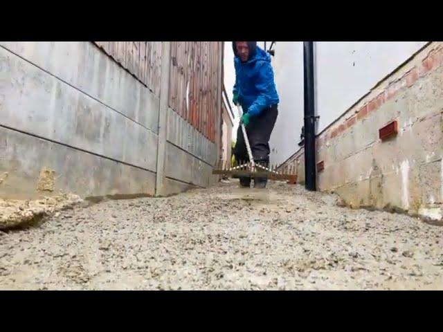 ️ Pouring Concrete for Our Basement Path and Porch Build | DIY Home Renovation Update! 