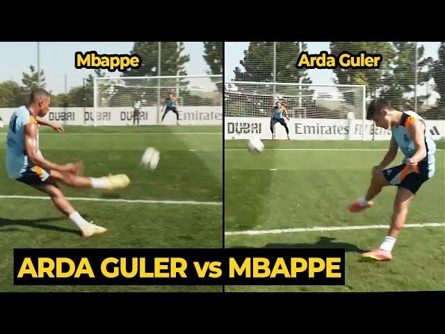 Arda Güler challenging Mbappé long-range shot in final training ahead Atalanta | Football News Today