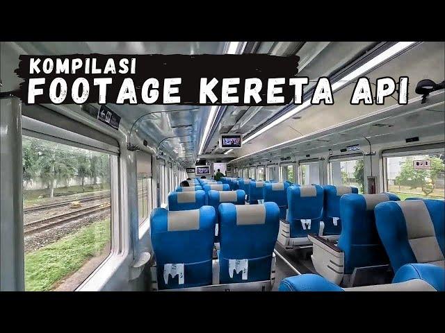 KOMPILASI KERETA API JALAN  I ASMR TRAIN I INDONESIAN RAILWAYS