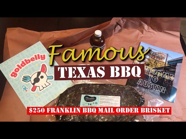 Unboxing The #1 Best Rated Franklin BBQ Texas Brisket Goldbelly Mail Order Barbecue