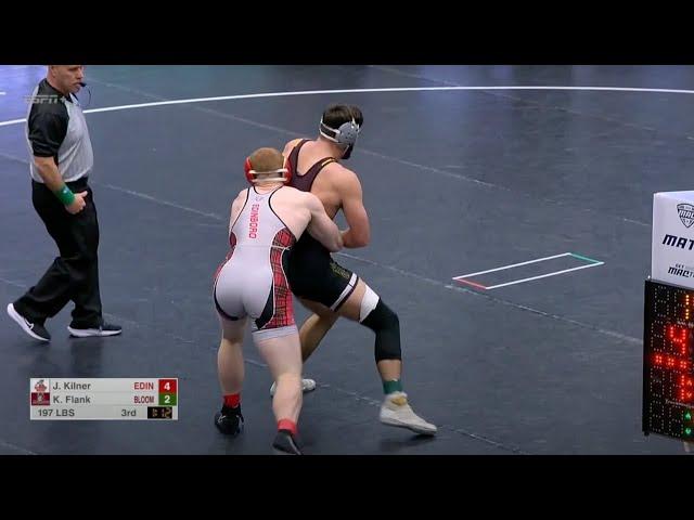 197lbs Jack Kilner (Edinboro) vs Kolby Flank (Bloomsburg)