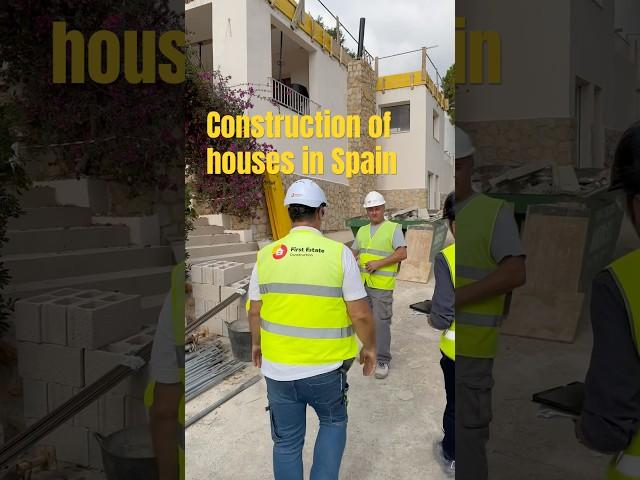 Construction of houses in Spain #spanishhouse #realestate