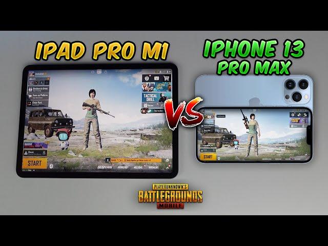 iPad Pro M1 vs iPhone 13 Pro Max (Speed test) PUBG MOBILE (M1 vs A15 Bionic Chip)