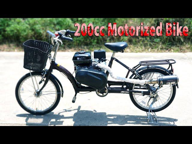 Build a 200cc Motorized Bike 60km/h at home - v3 - Tutorial