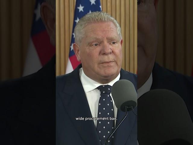 Ontario retaliates against Trump’s tariffs
