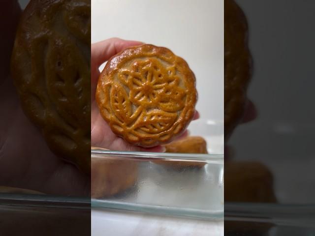 How my first time making traditional mooncakes turned out  #shorts