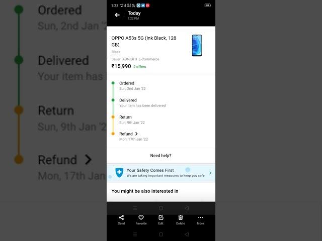 replacement product ka refund Flipkart and Amazon