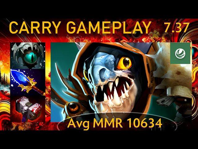 ⭐ 7.37 Slark |KDA - 35 KP - 81%| New patch Carry Gameplay - Dota 2 Top MMR