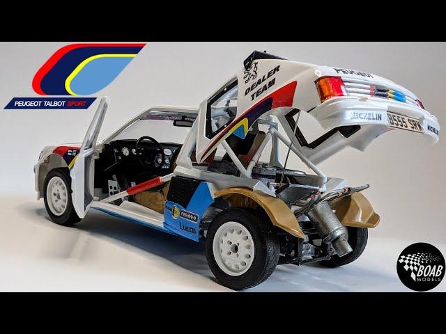 Peugeot 205 T16 rally car - Scratch Building & Improving the 1/24 Heller Model kit