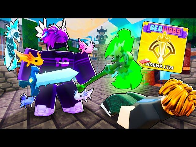 I secretly used KITS in ARENA MODE in Roblox Bedwars..