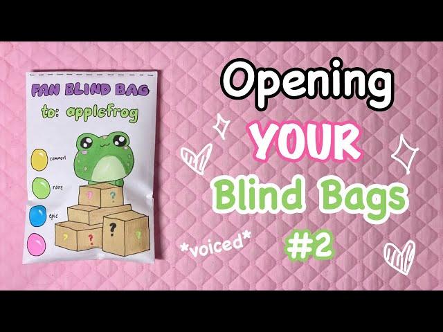 opening YOUR fan blind bags!  | voiced | applefrog