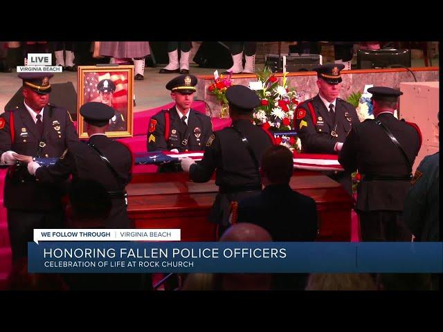 Full celebration of life service for fallen Virginia Beach police officers