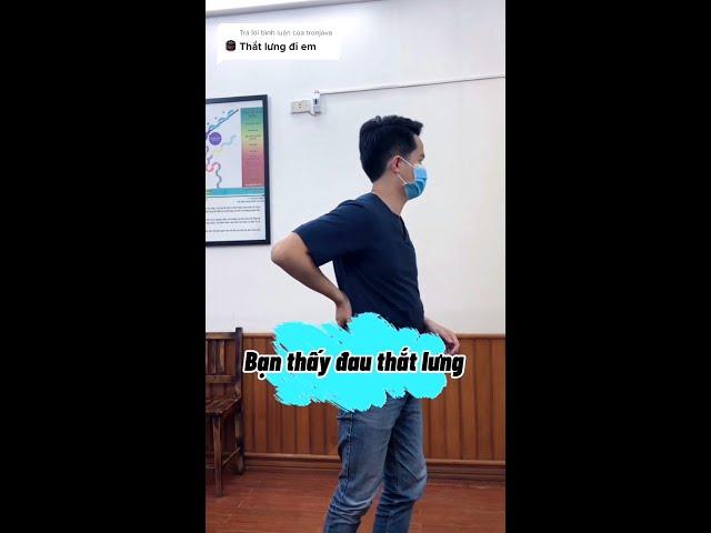 đau thắt lưng? Có thể cơ thắt lưng chậu đang bị co, hãy thử bài tập này nhé! #daulung #shorts