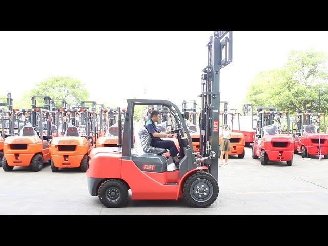 FLIFT 3.5 ton diesel forklift with duplex mast and Japanese engine Side shift