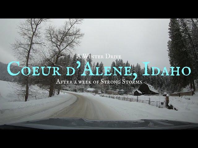 What is winter like in Coeur d'Alene, Idaho?