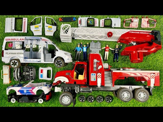 Memperbaiki Mainan Rusak | Mobil Polisi, Ambulance & Truk Pemadam