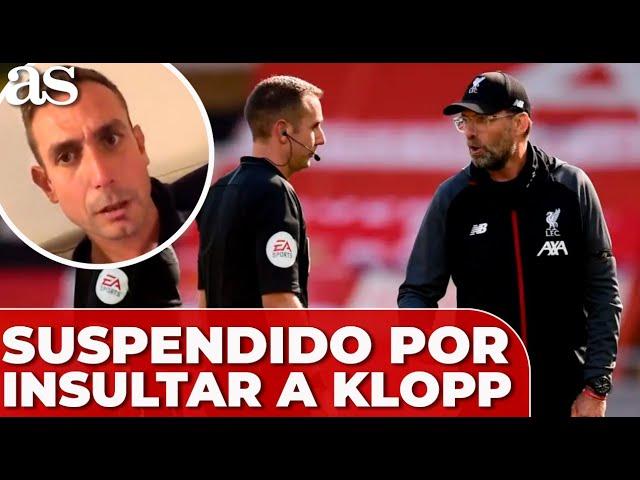 Un ÁRBITRO de la PREMIER LEAGUE SUSPENDIDO por INSULTAR al LIVERPOOL y a KLOPP