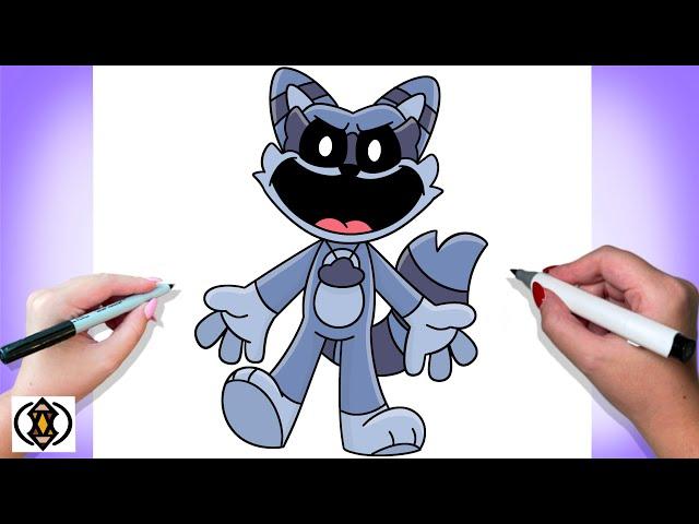 How To Draw Ryan Rainycoon | Fanmade Smiling Critter | Poppy Playtime