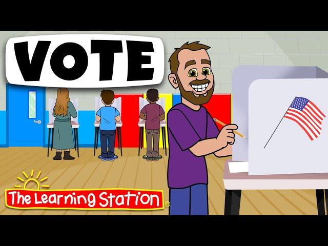 Vote  Presidential Election Song  Voting Family  Kids Songs by The Learning Station