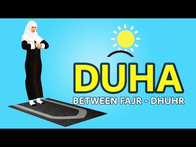 How to pray Duha for woman (beginners) - with subtitle