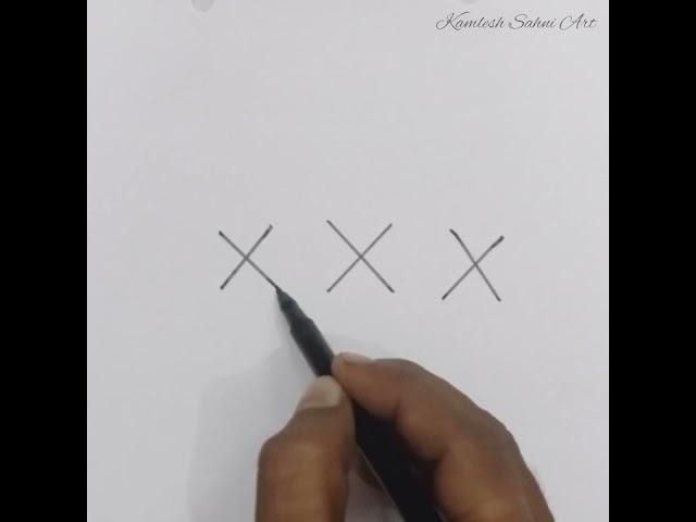 how to draw a girl with 'XXX' letters ॥ #art #drawing #shorts