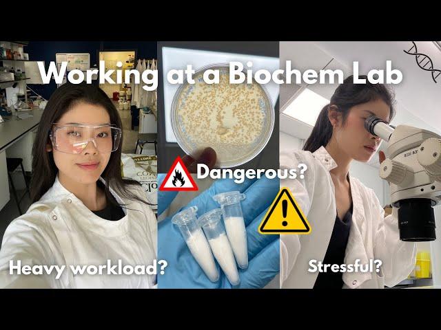 BIOCHEMISTRY Research Lab || Day in the life, Lab life, Work ￼with me, scientist