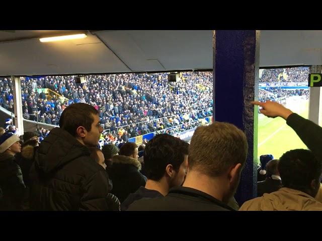 Chelsea fans sing Feed the Scousers at Goodison Park 2017