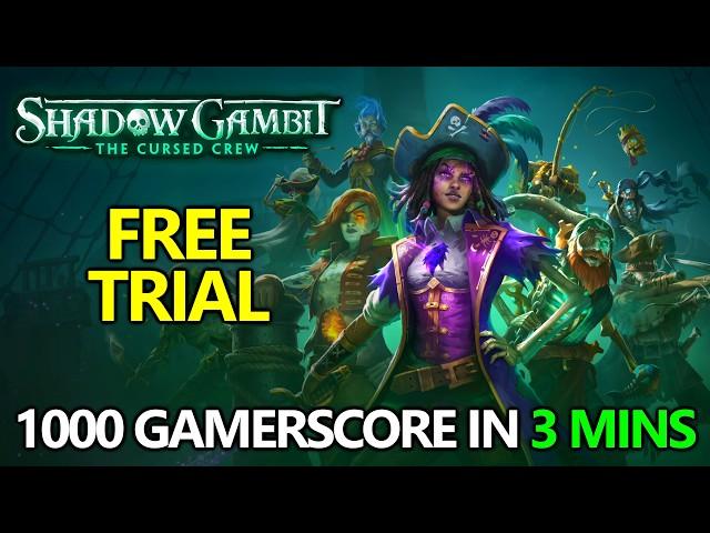 Shadow Gambit - 1000 Gamerscore in 3 Minutes using Dev Menu on FREE Trial