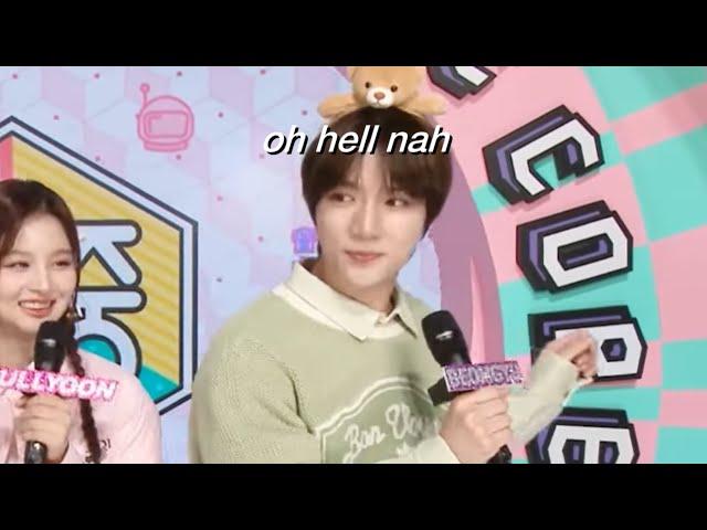 beomgyu became a special mc in music core (a MESS)