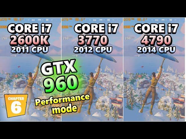 GTX 960×CORE i7 2600k 3770 4790/fortnite chapter6 season1/performance/FPS/フォートナイト/2024