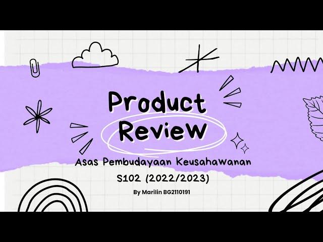 PRODUCT REVIEW APK 102 SESI 2022/2023